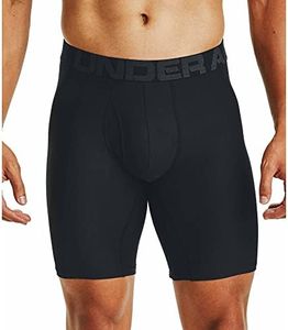 Under Armour Men's Multi-Pack Performance Tech Boxerjock Brief, 9" Inseam, All-Day Comfort & Soft, Black (001)/Black, Large