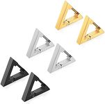 Flongo Unisex Triangle Hoop Earring