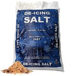 Elixir Gardens | De-Icing Rock Salt | Quantities from 1kg-20kg | From 20 sq.m-500sq.m Coverage | Perfect for Melting/Gritting Ice & Snow on Paths, Drives, Pavements & Steps | Brown De-Icer | 10kg Bag