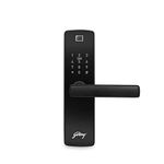 Godrej Catus Connect Smart Door Lock for Wooden Door I 5 Ways Unlocking I WiFi Mobile App I Fingerprint I RFID Card I PIN Access I Mechanical Key I OTP Access I Black Finish