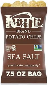 Kettle Brand Sea Salt Kettle Potato Chips, Gluten-Free, Non-GMO, 7.5 oz Bag (Pack of 12)