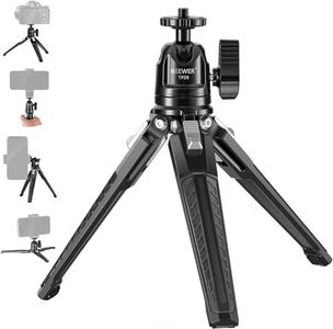 NEEWER Mini Desk Tripod for iPhone with 360° Ball Head, Portable Small Pocket Table Tripod for Travel Vlogging, Supports Vertical Recording and Handle for Camera Phone Action Cam, Max. Load 3 kg, TP29