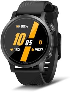EZON R7 GPS Running Watch,Dual-Band GNSS,Optical Heart Rate Monitor,Over 28 Workout Modes,Training & Fitness Assessment,Lightweight Sports Watch for Triathlon,Marathon,Trail Run (Upgraded)