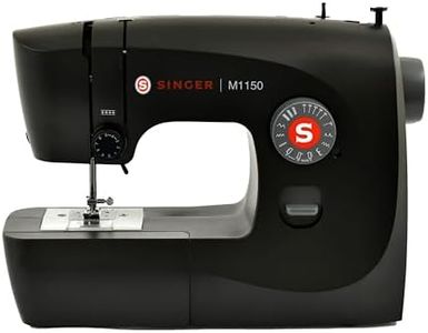 SINGER M1150 Lightweight & Portable Sewing Machine With 45 Stitch Applications, LED Light & 4-step Buttonhole | Used for Mending and Sewing