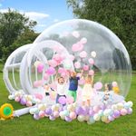 Inflatable Bubble House, 10Ft Inflatable Tent with Upgraded Double Air Duct, TPU Transparent Bubble Tent, Creative Inflatable Bounce House for Party, Wedding or Family Gathering