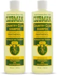 Clubman Country Club Shampoo – pH Balanced, Enriched with Panthenol for Thicker Hair, Natural Hair Thickener for Men, 16 oz Pack of 2