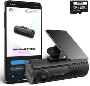 THINKWARE F70 PRO Dash Cam, 1080P Full HD WiFi Dashcam for Car Camera, Compact Design, Night Vision, G-Sensor, Smart Parking Mode, Safety Camera Alert, Integrated Thermal Protection