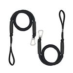 Boat Bungee Dock Lines Bungee Boat Rope Stretchable Mooring Line with Clip Perfect for Jet Ski, SeaDoo, Yamaha WaveRunner, Kayak, Pontoon(4ft -5.5ft)-2 Pack Black…