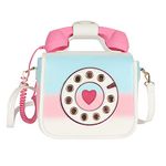 New Women's Shoulder Bag, Creative and Funny Personality Bag, Simulation Phone Messenger Bag, with A Microphone That Can Answer Calls, Can Adjust The Volume Bag, Large-capacity Handbag, Color, 9 x 4 x 7.5 inches, Durable