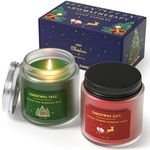 Christmas Candles, BOYUJK Christmas Candles Gifts for Women, Sleep Christmas Scented Candles Gift Set for Her, Christmas Gifts for Women and Men