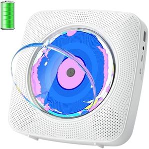 CD Player Portable: Kegaudio CD Players for Home with Speakers & Bluetooth & Remote Control & Removable Dust Cover Desktop & Wall Mounted CD Player with Radio Support USB/AUX Playback Headphone jack
