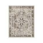 RUGGABLE Kamran Washable Rug - Perfect Vintage Area Rug for Living Room Bedroom Kitchen - Pet & Child Friendly - Stain & Water Resistant - Hazel 8'x10' (Standard Pad)