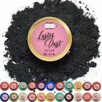 Confect Edible Luster Dust - Tulip Black | Edible Luster Dust for Cake Decorating | Gourmet Brew Dust for Drinks & Edible Gourmet Glitter for Cocktails - 0.18oz/5g