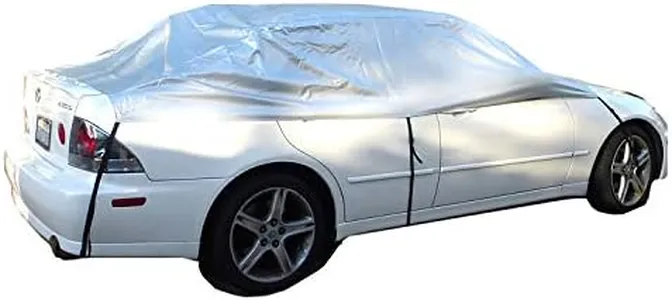 Car Windshield Full Top Covers Back and Front No More Scraping Snow, Ice, Leaves Keeps Your Car Cool from Harsh Sun - Fits Small to Mid-Sized Vehicles