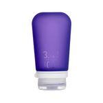 humangear GoToob+ Refillable Silicone Travel Size Bottles with Locking Cap, Purple, Large (3.4oz), GoToob+ Refillable Silicone Travel Size Bottles with Locking Cap