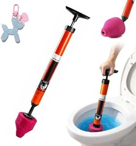 Daily Partner High Pressure Air Toilet Plunger, Heavy Duty Unclogger for Bathroom, Powerful Clog Remover Tool Alternative to Drain Snake (1PC)