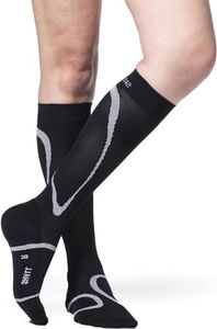 Sigvaris Men's & Women's 20-30Mmhg Athletic Performance Sock Size: Small Large (Sl), Color: Black 99