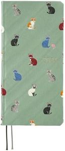 Hobonichi Techo Weeks [Japanese/Weekly Monthly Planner/Tall and Slim Size/Apr 2024 Start] Bow & Tie: Cats & Me