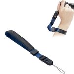 JJC Camera Hand Wrist Strap - Quick Release Buckle - Adjustable Slider for Canon Nikon Sony Fujifilm Olympus Point and Shot Cameras - Blue