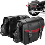 KEMIMOTO Motorcycle Saddle Bags Lea