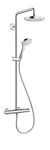 hansgrohe Croma Select S Sliding Height Adjust, QuickClean Showerpipe Shower Set in Chrome, 27254001