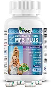 America Medic & Science MFS Plus Fertility Supplements for Men (120 Capsules) Count Booster, Supports Motility | Natural Preconception Vitamins, Reproductive Aid, with Zinc, CoQ10