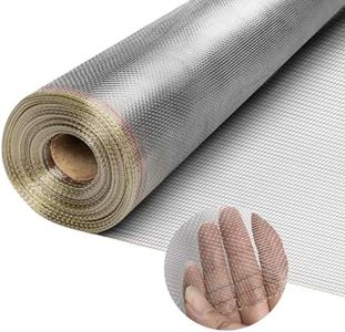 Ceefloor 304 Stainless Steel Woven Wire Mesh, 40" x 98' Roll, 20 Mesh with 0.15mm Wire Diameter, Window Screen Replacement for Balcony, Porch, Cabinets, Poultry Netting, Cages, and Fences