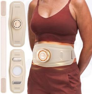 Divmceknyy Belly Toning Belt with Heat, Portable Stomach Vibration Massager | Right Light Abdominal Vibrating Belt, Wireless Low Back Massage with Heating, Adjustable Waist Sculpting Trainer Machine