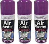 3 X 200ML COMPRESSED AIR CAN DUSTER SPRAY CAN CLEANER CLEAN & PROTECTS LAPTOP KEYBOARD ELECTRONICS - Swan household ®