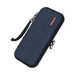 Skull & Co. Every Day Slim Carrying Case for Nintendo Switch OLED and Regular Switch: Portable Hard Shell Protective Travel Case - Denim