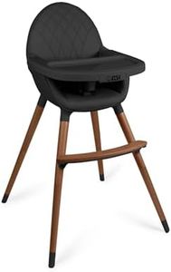 Convertible High Chair for Babies, Toddlers, Kids & Children - Wooden Highchair with Adjustable Height & Dishwasher Safe Tray - Wood Feeding & Dining Chair - Converts to Booster Seat - KoolaBaby