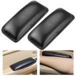 Ygapuzi 2 Pack Car Center Console Knee Leg Elbow Cushion Soft Pad, Leather Car Knee Cushion Elbow Pillow Universal Knee Elbow Pads for Foot Knee Pain Relief (PU Leather)