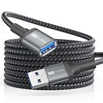 ITD ITANDA 10FT USB Extension Cable USB 3.0 Extension Cord Type A Male to Female ITANDA 5Gbps Data Transfer for Keyboard, Mouse, Playstation, Xbox, Flash Drive, Printer, Camera and More