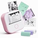 LabelCreate T02 Mini Phone Printer - Sticker Printer, Inkless Bluetooth Sticker Maker Photo Printer, Small Printer Compatible with iOS and Android for School Notes, Home Lists, DIY Doodle dash