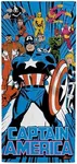 Jay Franco Marvel Comics Captain America Kids Bath Pool Beach Towel - Super Soft & Absorbent 100% Cotton Towel, Measures 28 x 58