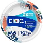 Dixie Large Paper Plates, 10 Inch, 