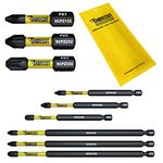 9 x SabreCut SCRK9PZ 32mm 89mm 152mm PZ1 PZ2 PZ3 Magnetic Impact Screwdriver Driver Bits Set Pozi Pozidriv Heavy Duty Compatible with Dewalt Milwaukee Bosch Makita and More