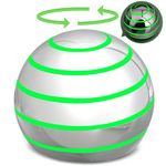 Kinetic Spinning Metal Fidget Spinner Toy for Kids Adults, Stress Relief Fidget Gyro Ball Toy Grow in the Dark for Desk, Gifts Decoration Pirze Party Favors(Sliver)