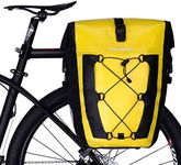 ROCKBROS Bike Pannier Waterproof 27L Large Capacity Bike Bag Rear Rack Bicycle Pannier Bag Waterproof for Grocery Touring Cycling Yellow*1