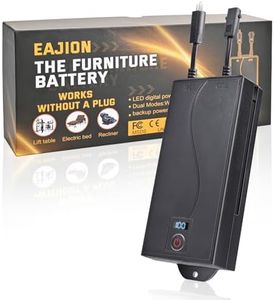 EAJION Universal Battery Pack for Reclining Furniture, 2500mAh Rechargeable Wireless Power Supply Fits Furniture with 2-Pin Connection, Batteries for Electric Sofas, Recliner, Couch, Lift Chairs