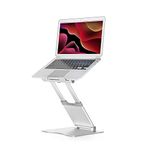 SHOPPINGALL Ergonomic Height Adjustable Laptop Stand Riser for Laptop Up to 17 Inches - SA-LS4