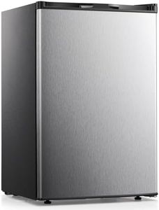 COWSAR Small Mini Freezer, 3.0 Cu.Ft Upright Freezer, Compact Standing Deep Freezer with Adjustable Thermostat, Removable Shelves & Reversible Door, Fast Cooling for Home, Office, Garage, Dorm, Silver