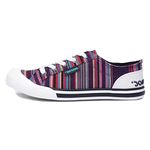 Rocket Dog Women's Jazzin Walking Shoe, Aloe Stripe Purple, 6 UK