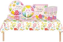 COSORO 69Pcs Easter Party Tableware