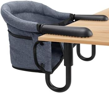 Hook On Chair,Portable High Chair with Storage Bag - Hook On, Clip On, and Fast Table Chair with Removable Seat for Home and Travel