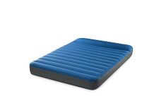 Intex 60412E TruAire Luxury Camping Mattress: Fiber-Tech – Puncture-Resistant Laminate – QuickFill USB Air Pump – 600lb Weight Capacity – Full Size, Blue