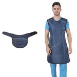 Cambia Frontal Protection Lead Aprons with Thyroid Shield Tie Closures (Pb Equivalency 0.35mm) - Pack of 1