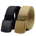 ZORO Unisex Nylon & Canvas Waist Belt For Men & Women, (Pack Of 2), Fits On Upto 40 Inches Waist Size, Multicolor