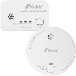 Kidde Smoke Alarm and CO Detector Bundle for Home | 2030-DCR Battery Carbon Monoxide Detector and 2030-DSR Battery Optical Smoke Alarm | 10 Year Life CO Alarm and Smoke Detector