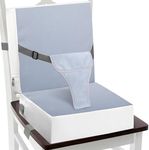 Toddler Booster Seat for Dining Chair, 3 Point Buckle Stronger Security 2Pcs PU Waterproof Easy Cleaning Kids Booster Seat Dining, Adjustable Seat Belts & Non-Slip Bottom